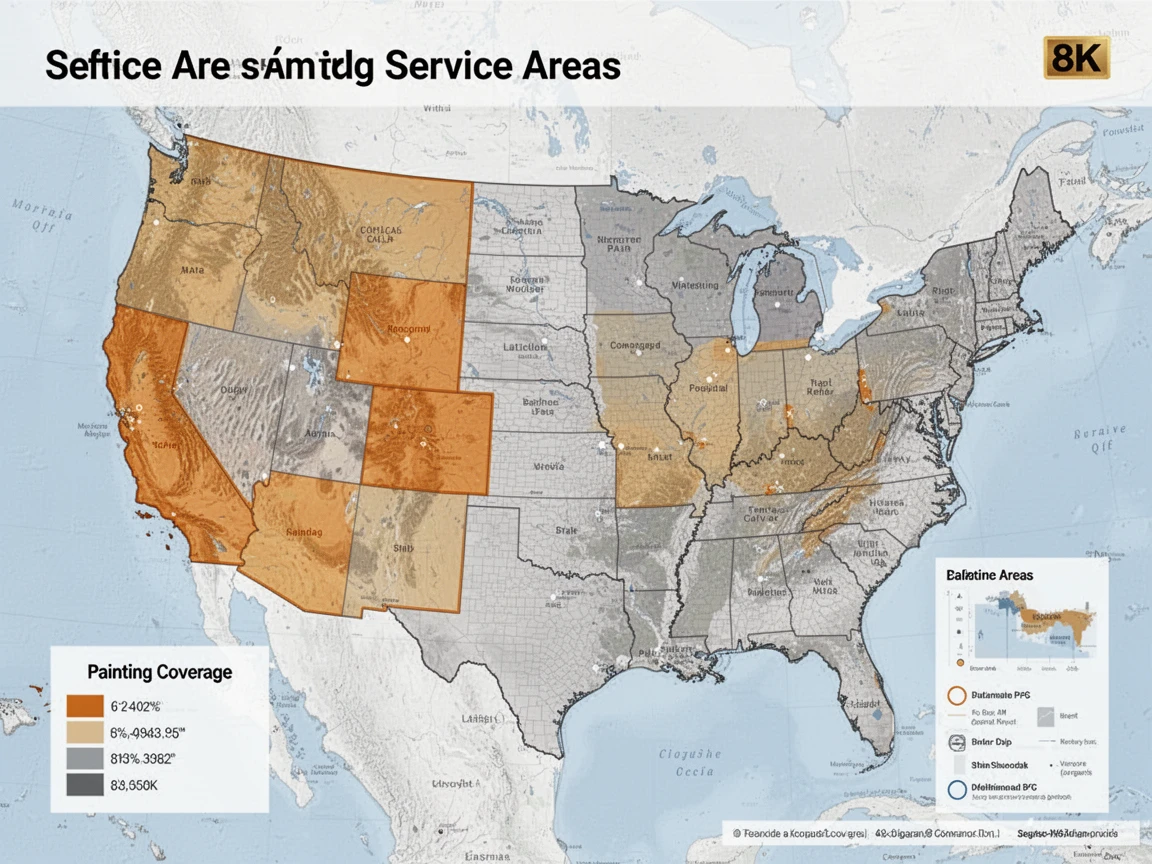 Carroll's Painting Services Coverage Map